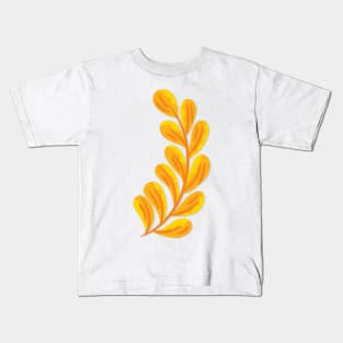 Orange Flower Kids T-Shirt